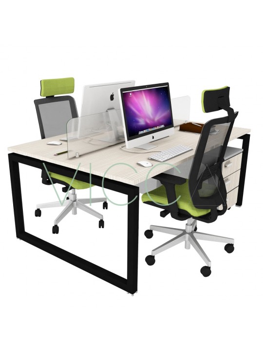 Estacion Trabajo Grupal 2 Personas Corchete Cerrado