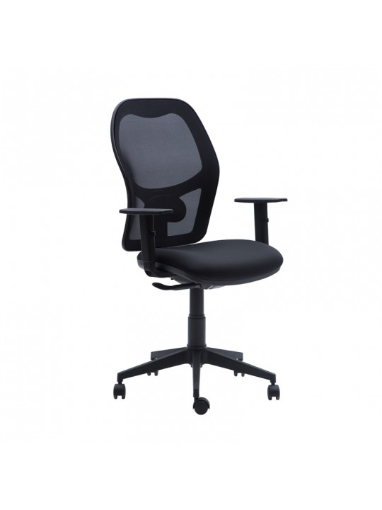 Silla Q3 Negra Malla Negra 