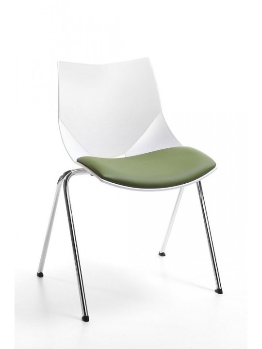 Silla Shell Asiento Tapizado