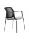 Silla Logan Respaldo Malla Asiento Tapizado 